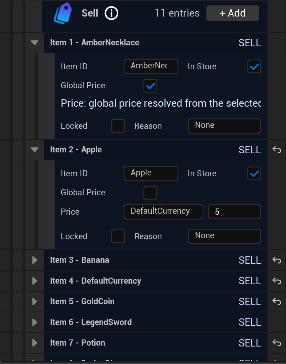 Articles à vendre